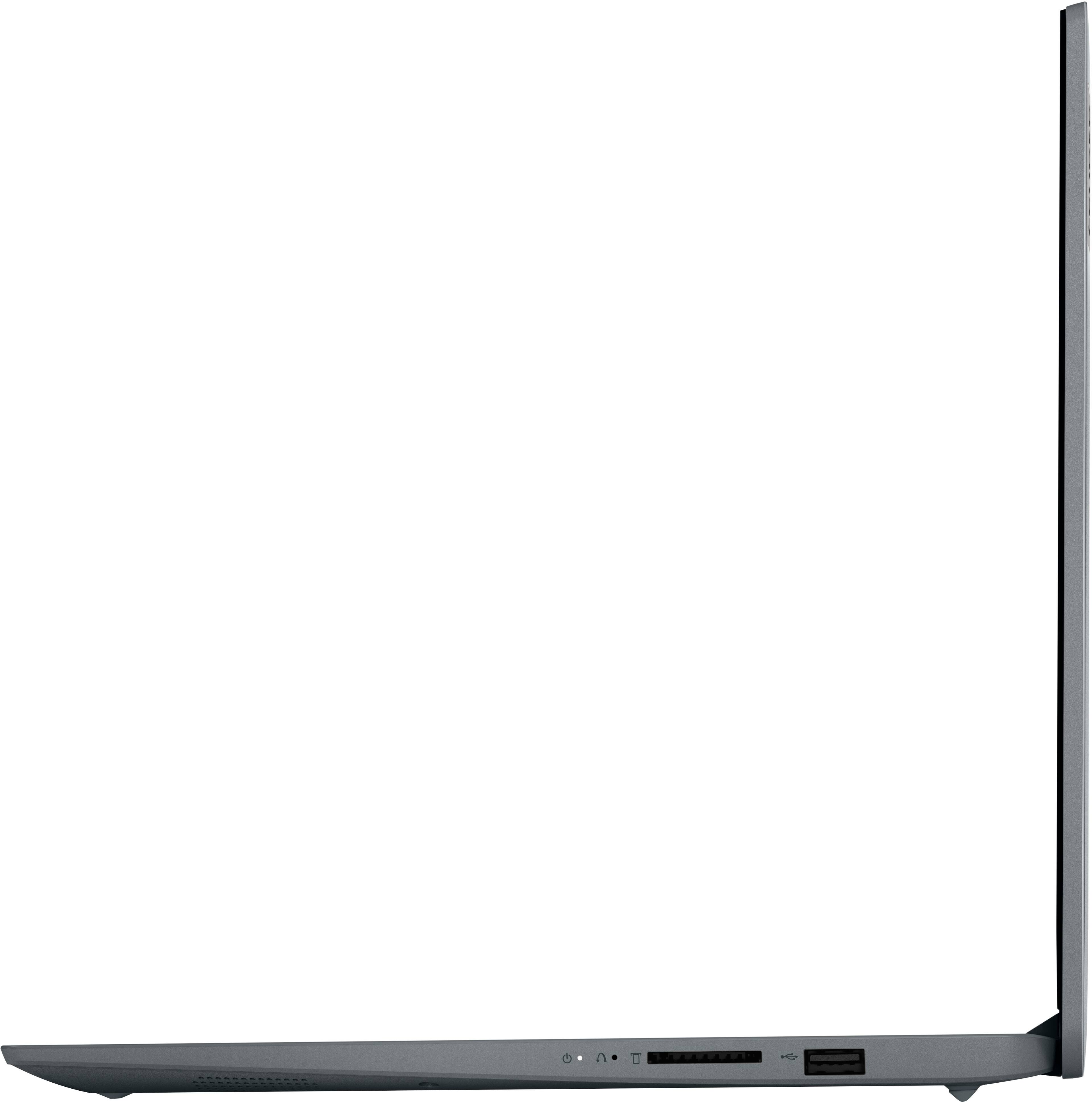 Alt View 13. Lenovo - Ideapad 1 15.6" HD Laptop - Athlon Silver 3050U  - 4GB Memory - 128GB eMMC - Cloud Grey.
