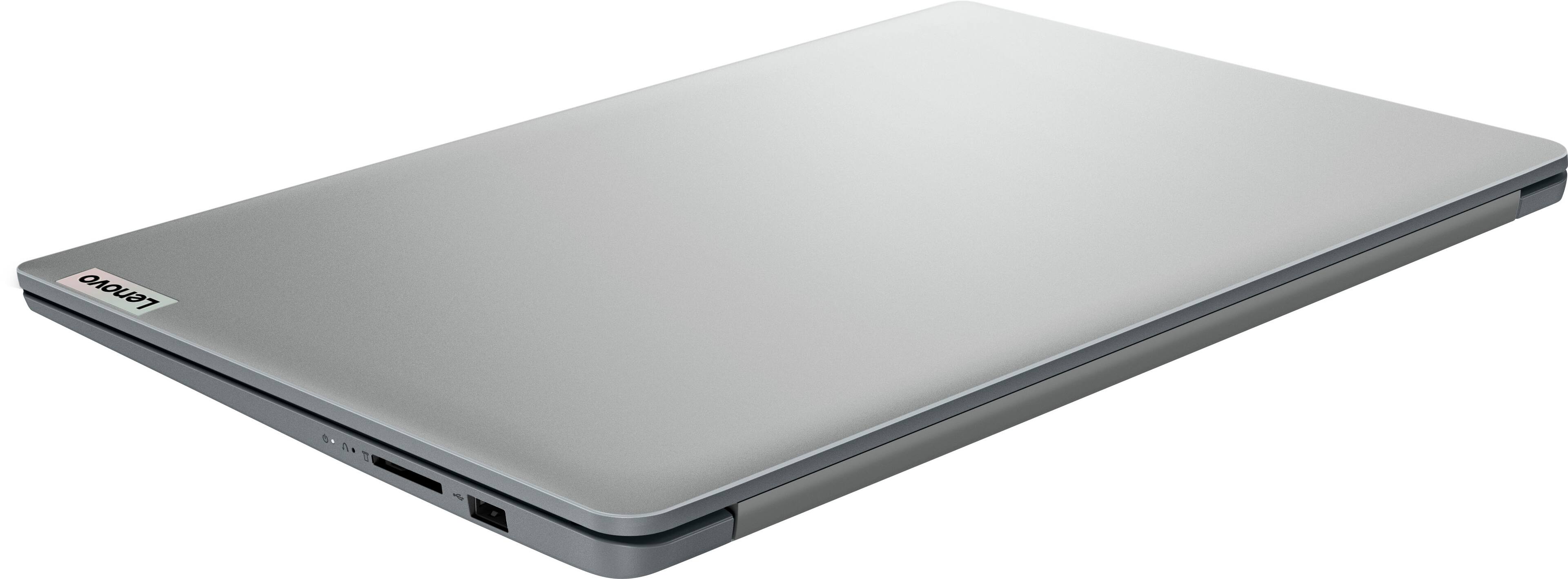 Alt View 1. Lenovo - Ideapad 1 15.6" HD Laptop - Athlon Silver 3050U  - 4GB Memory - 128GB eMMC - Cloud Grey.