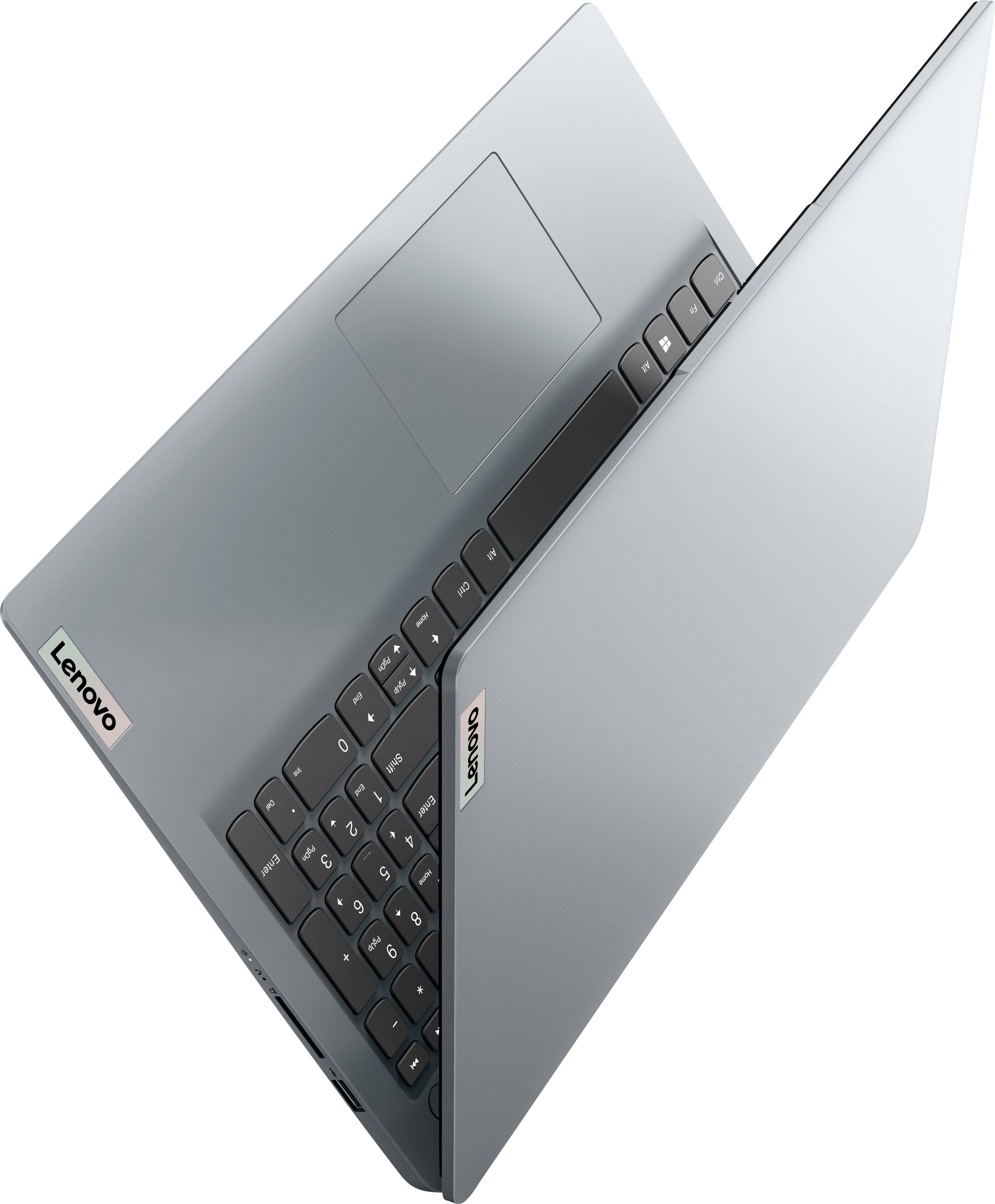 Alt View 4. Lenovo - Ideapad 1 15.6" HD Laptop - Athlon Silver 3050U  - 4GB Memory - 128GB eMMC - Cloud Grey.