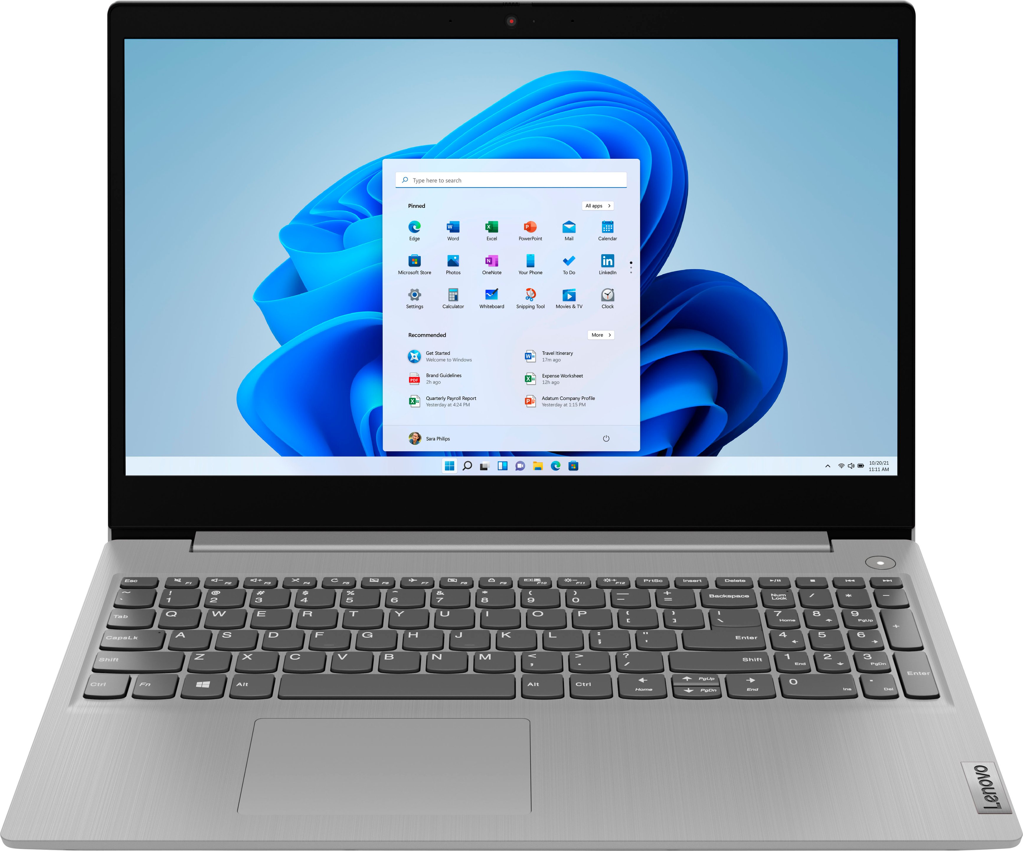 Lenovo – Ideapad 3i 15.6″ HD Touch Laptop – Core i3-1115G4 – 8GB Memory – 256GB SSD – Platinum Grey