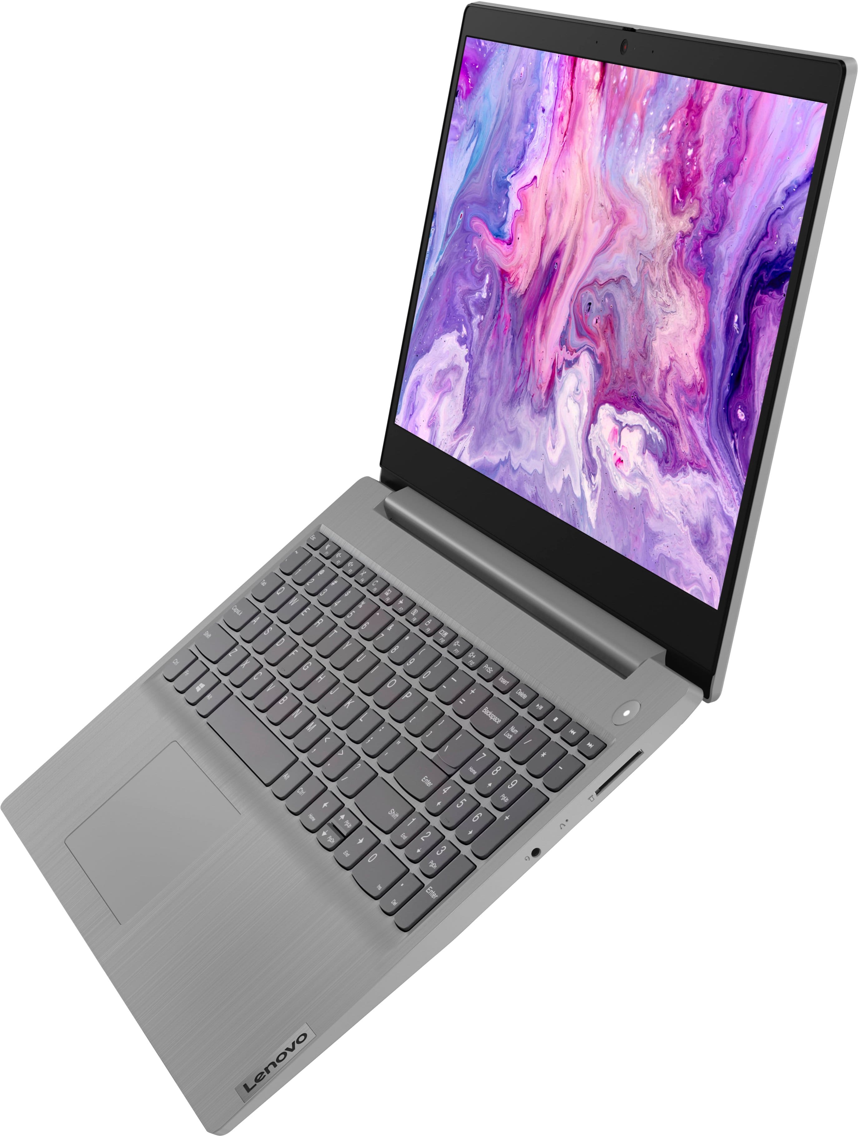 Alt View 3. Lenovo - Ideapad 3i 15.6" HD Touch Laptop - Core i3-1115G4 - 8GB Memory - 256GB SSD - Platinum Grey.
