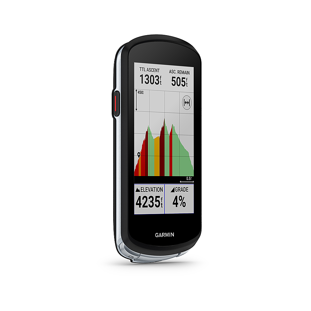 Angle View: Garmin - Edge 1040 Bundle 3.5" Bike GPS with Built-In Bluetooth - Black