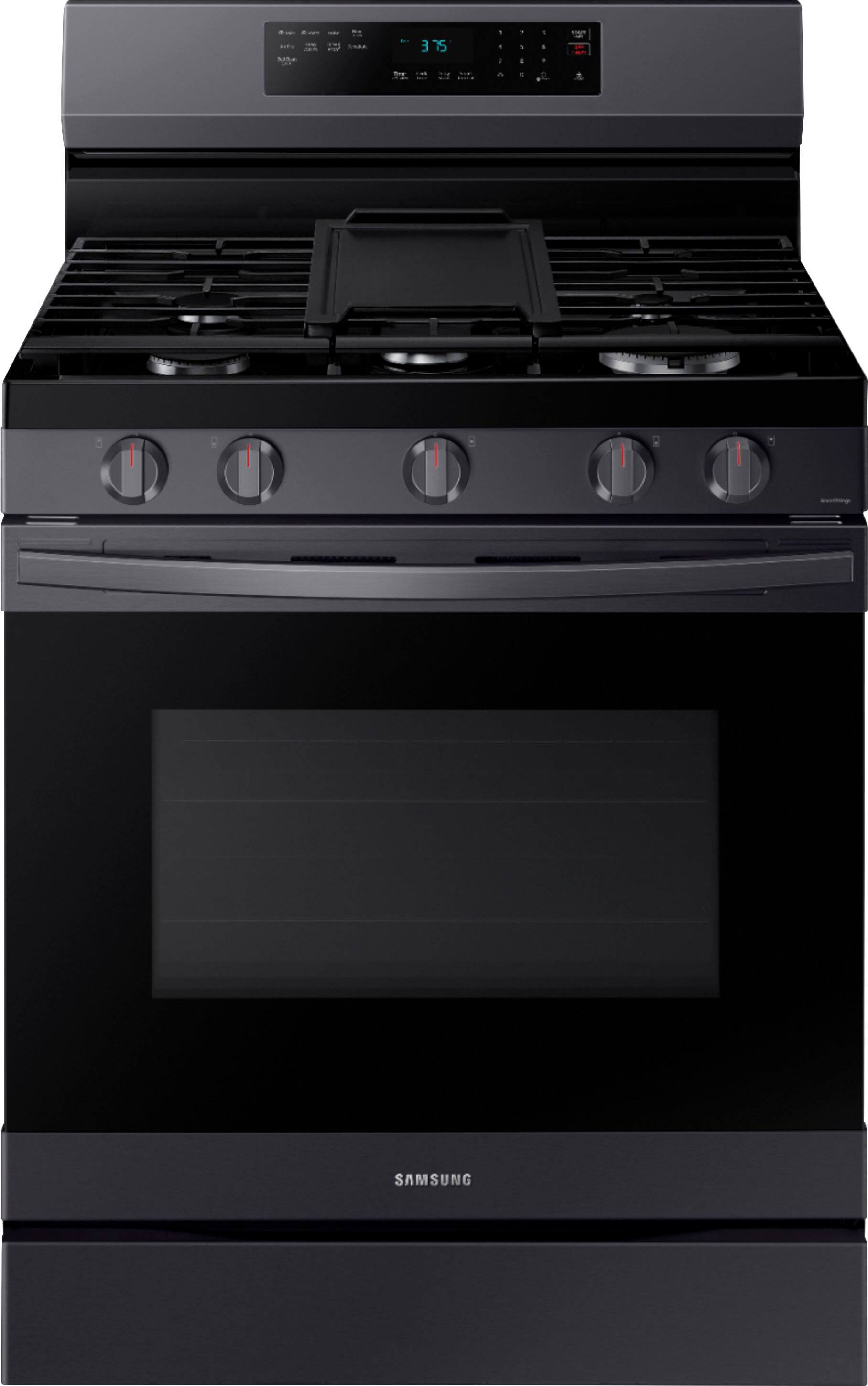 Front Zoom. Samsung - OBX 6.0 cu. ft. Freestanding Gas Range with WiFi, No-Preheat Air Fry & Convection.