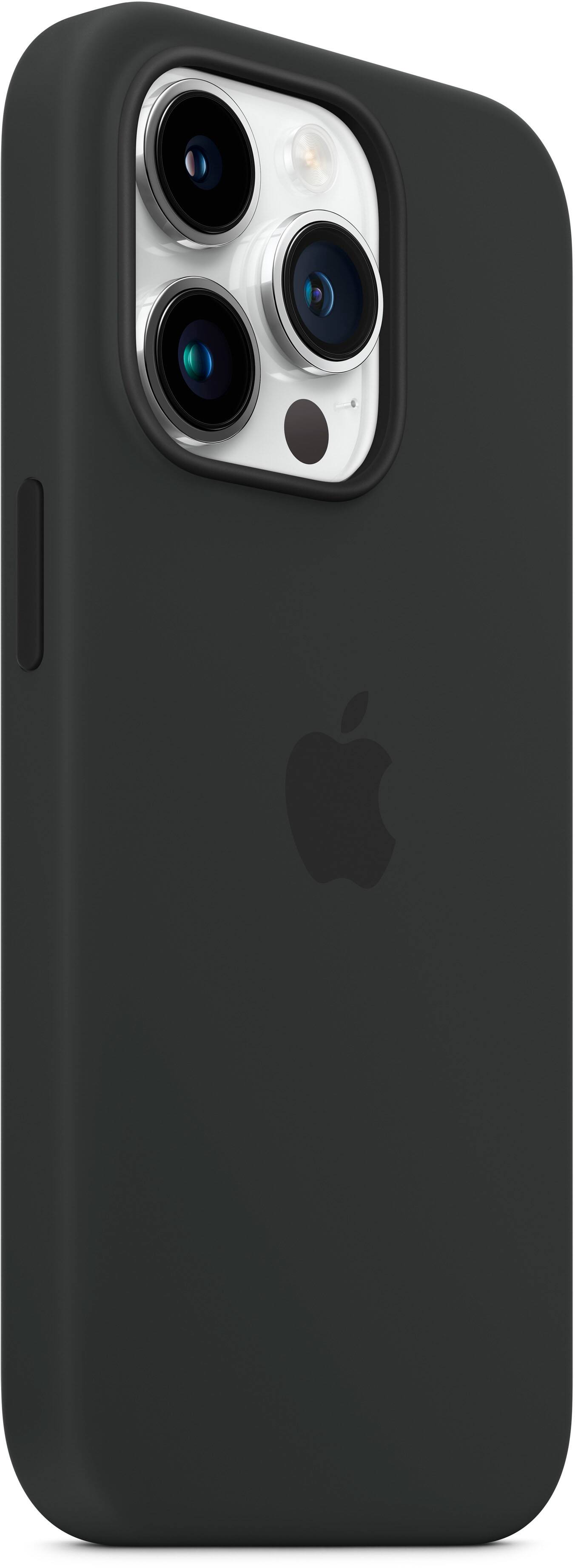 Alt View 2. Apple - iPhone 14 Pro Max Silicone Case with MagSafe - Midnight.