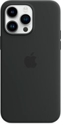 Apple - iPhone 14 Pro Max Silicone Case with MagSafe - Midnight - Left_Zoom