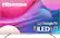 Front. Hisense - 65" Class U7H Series Quantum ULED 4K UHD Smart Google TV - Black.