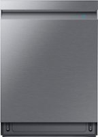 Samsung - Open Box AutoRelease Smart Built-In Dishwasher with Linear Wash, 39 dBA - Stainless Steel - Front_Zoom