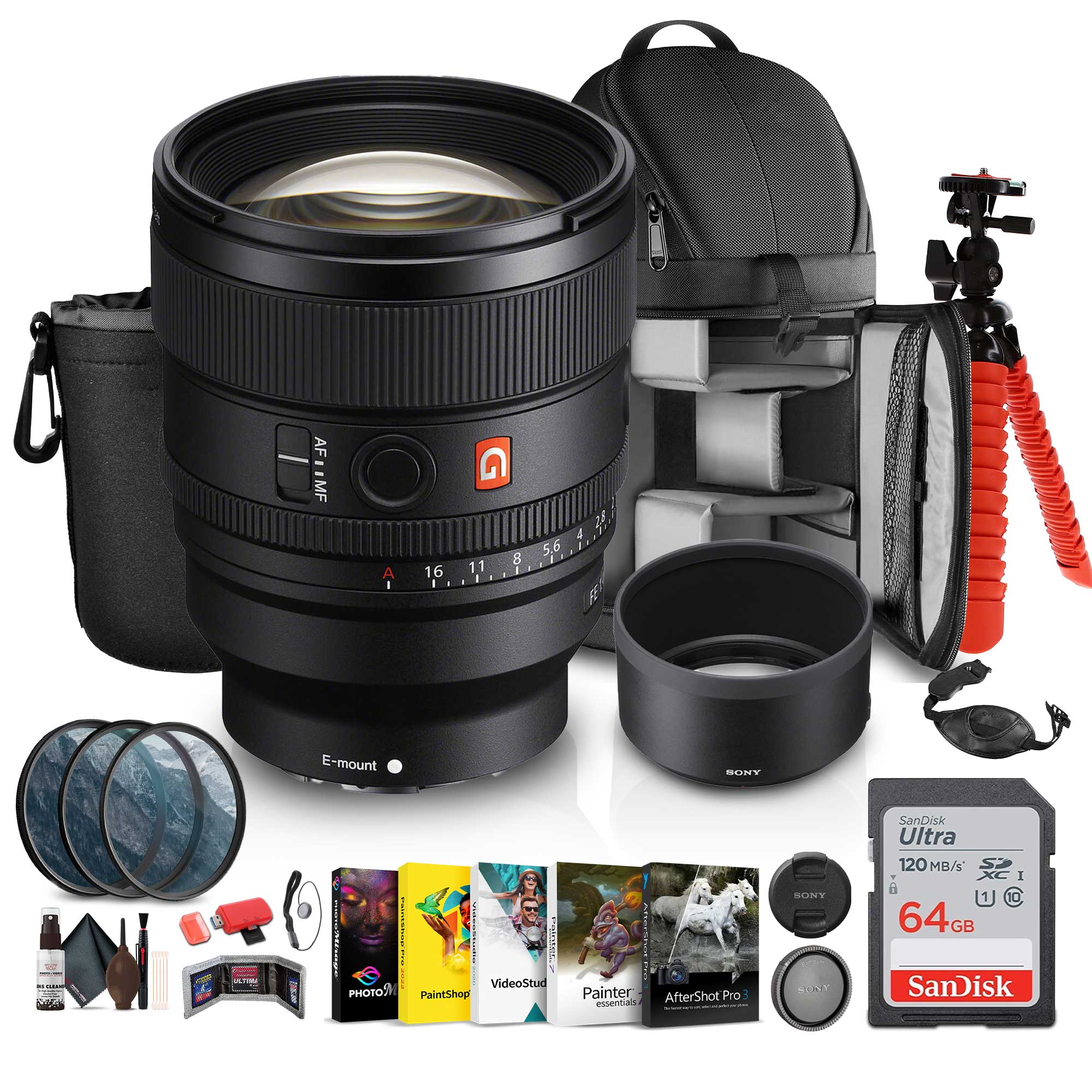 AF MF  
A I  
16 11  
A 8 5.6  
E-mount  
SONY  
ORTILORIE SARANG CREET  
ULTING  
meme  
PaintShop VideoStud Folotacia  
Painter AfterShot Pro essentials  
SONY SONY  
SanDisk Ultra 120 MB/s S XC I 64GB SanDisk