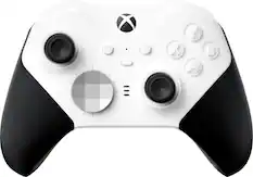 Front. Microsoft - Xbox Elite Series 2 Core Wireless Controller for Xbox Series X, Xbox Series S, Xbox One, PCs, and Cloud-Enabled Devices - White.