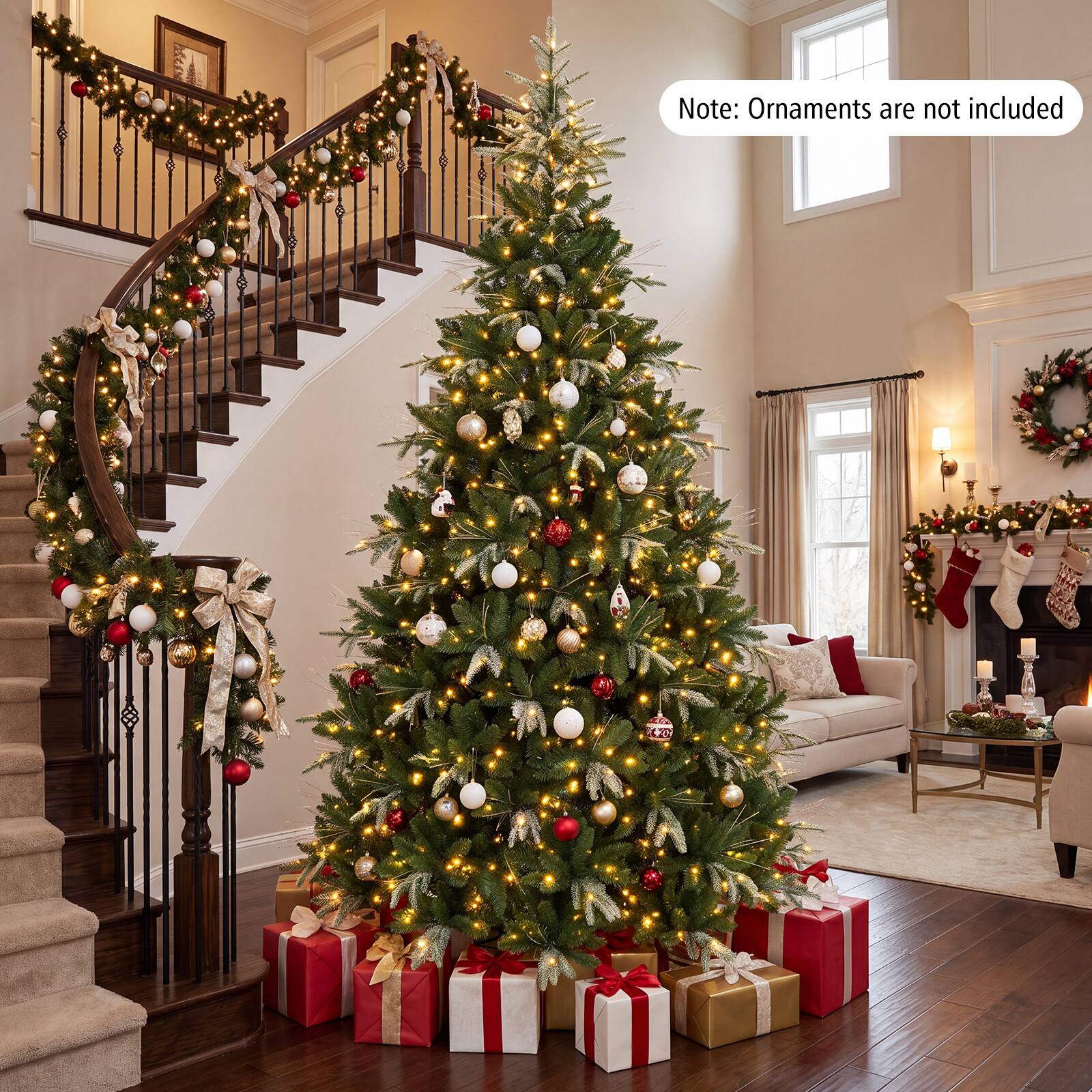Note: Ornaments are not included