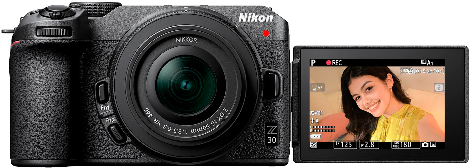 ik ontbijt vergeetachtig salto Nikon Z 30 4K Mirrorless Camera with NIKKOR Z DX 16-50mm f/3.5-6.3 VR Lens  Black 1749 - Best Buy