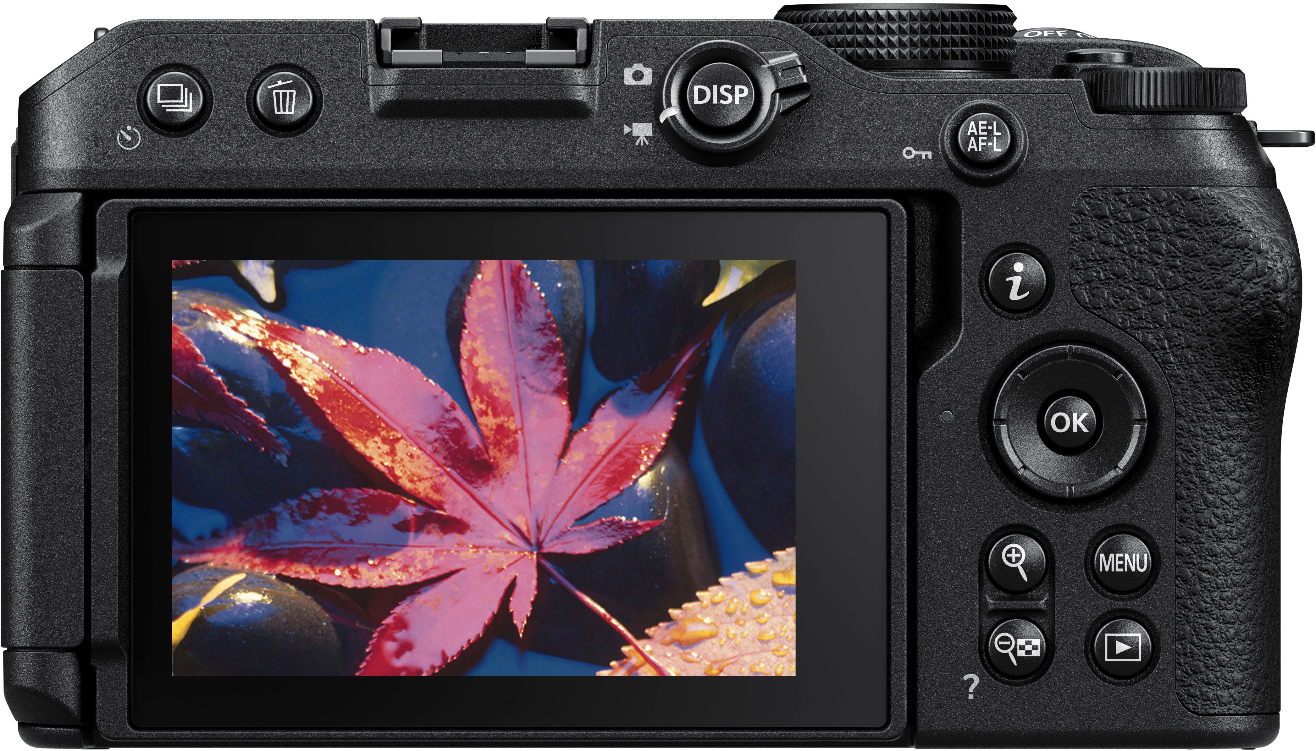 Back View: Nikon - Z 30 4K Mirrorless Camera 2-Lens Kit w/ NIKKOR Z DX 16-50mm f/3.5-6.3 VR and NIKKOR Z DX 50-250mm f/4.5-6.3 VR Lenses - Black