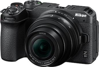 Nikon Z 30 4K Video Mirrorless Camera with Two Zoom lenses, the Nikon Z 30 4K Video Mirrorless Camera with Two Zoom lenses, the