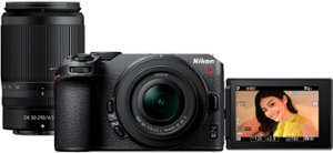Nikon - Z 30 4K Mirrorless Camera 2-Lens Kit with NIKKOR Z DX 16-50mm f/3.5-6.3 VR and NIKKOR Z DX 50-250mm f/4.5-6.3 VR Lenses - Black - Front_Zoom