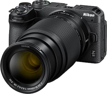 Nikon Z 30 4K Video Mirrorless Camera with Two Zoom lenses, the Nikon Z 30 4K Video Mirrorless Camera with Two Zoom lenses, the