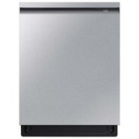Samsung - Open Box AutoRelease Smart Built-In Dishwasher with StormWash+, 42dBA - Stainless Steel - Front_Zoom