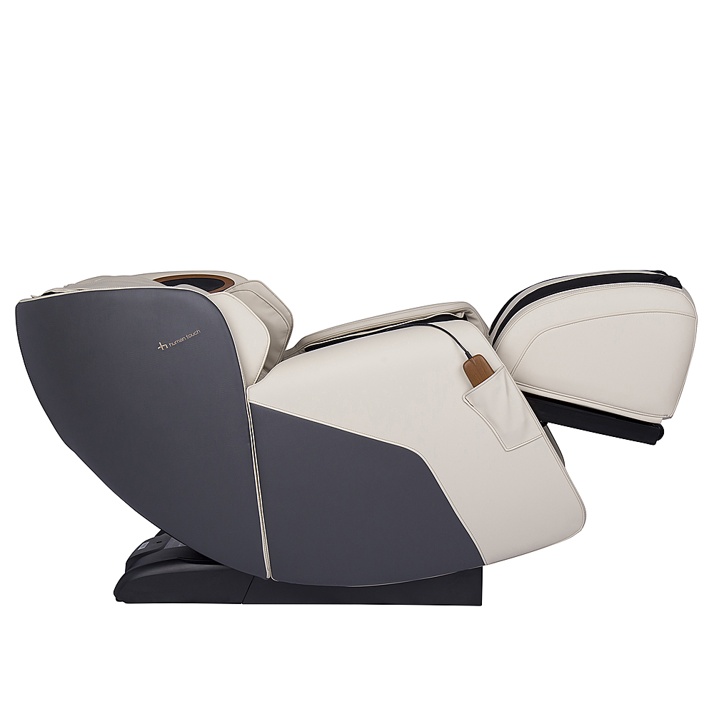 Left View: Human Touch - Quies Massage Chair - Cream