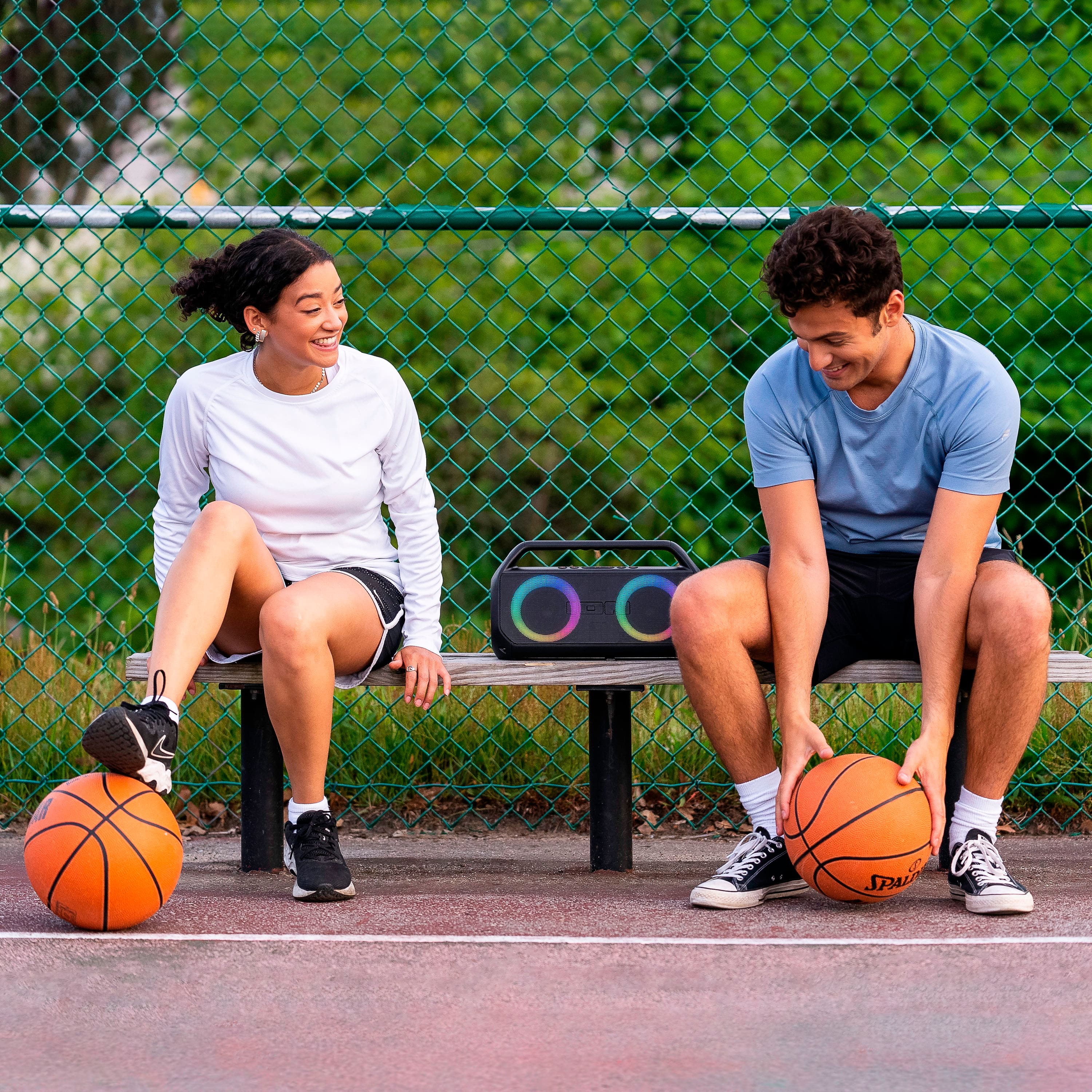 Alt View 12. ION Audio - Uber Boom Ultra Water Resistant Bluetooth Stereo Boombox with Lights - Black.