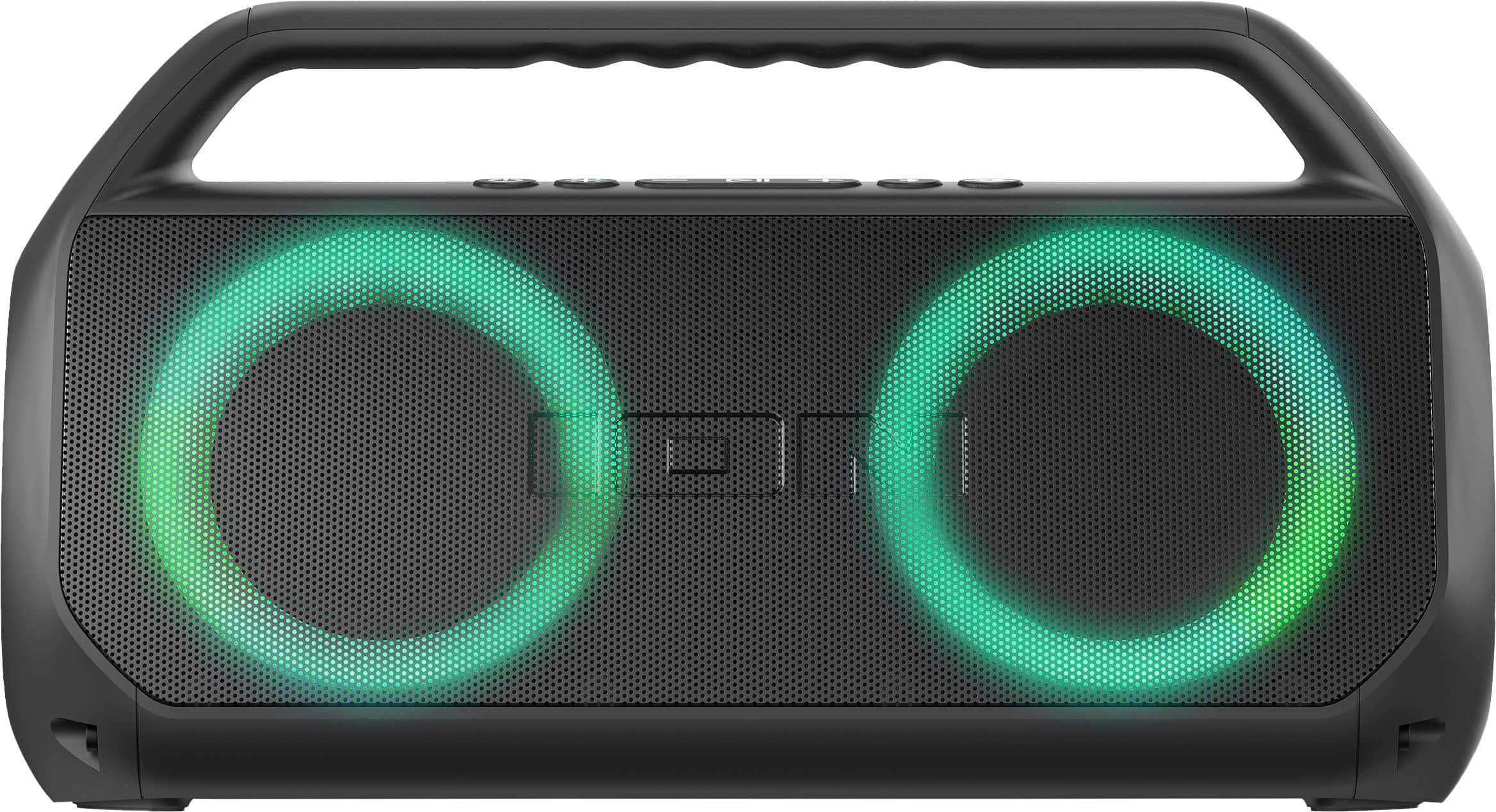 Alt View 16. ION Audio - Uber Boom Ultra Water Resistant Bluetooth Stereo Boombox with Lights - Black.