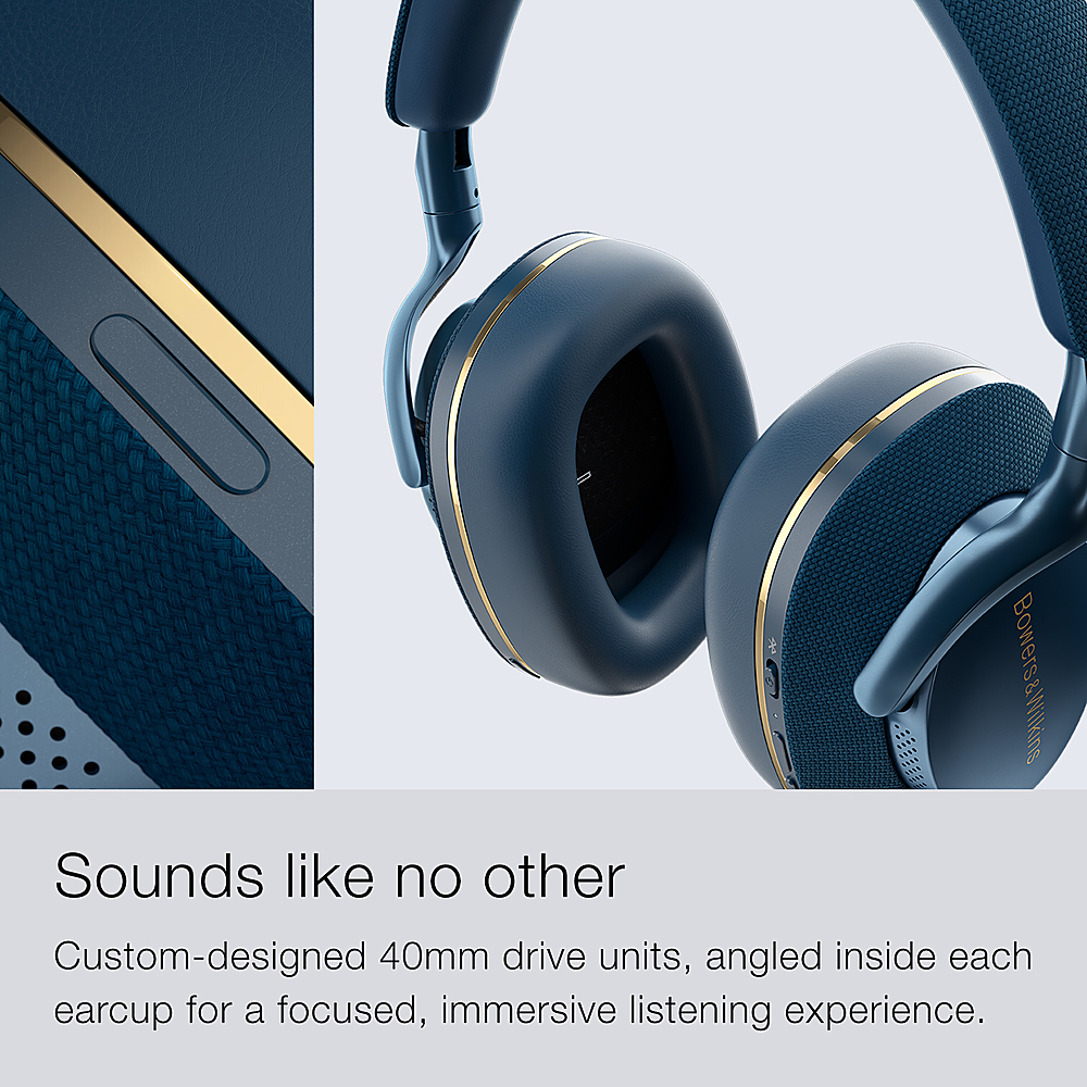  Bowers & Wilkins Px7 S2e Over-Ear Headphones (2023 Model) -  Enhanced Noise Cancellation & Transparency Mode, Six Mics, Bowers & Wilkins  Music App Compatible, 30-Hour Playback Time, Ocean Blue : Electronics