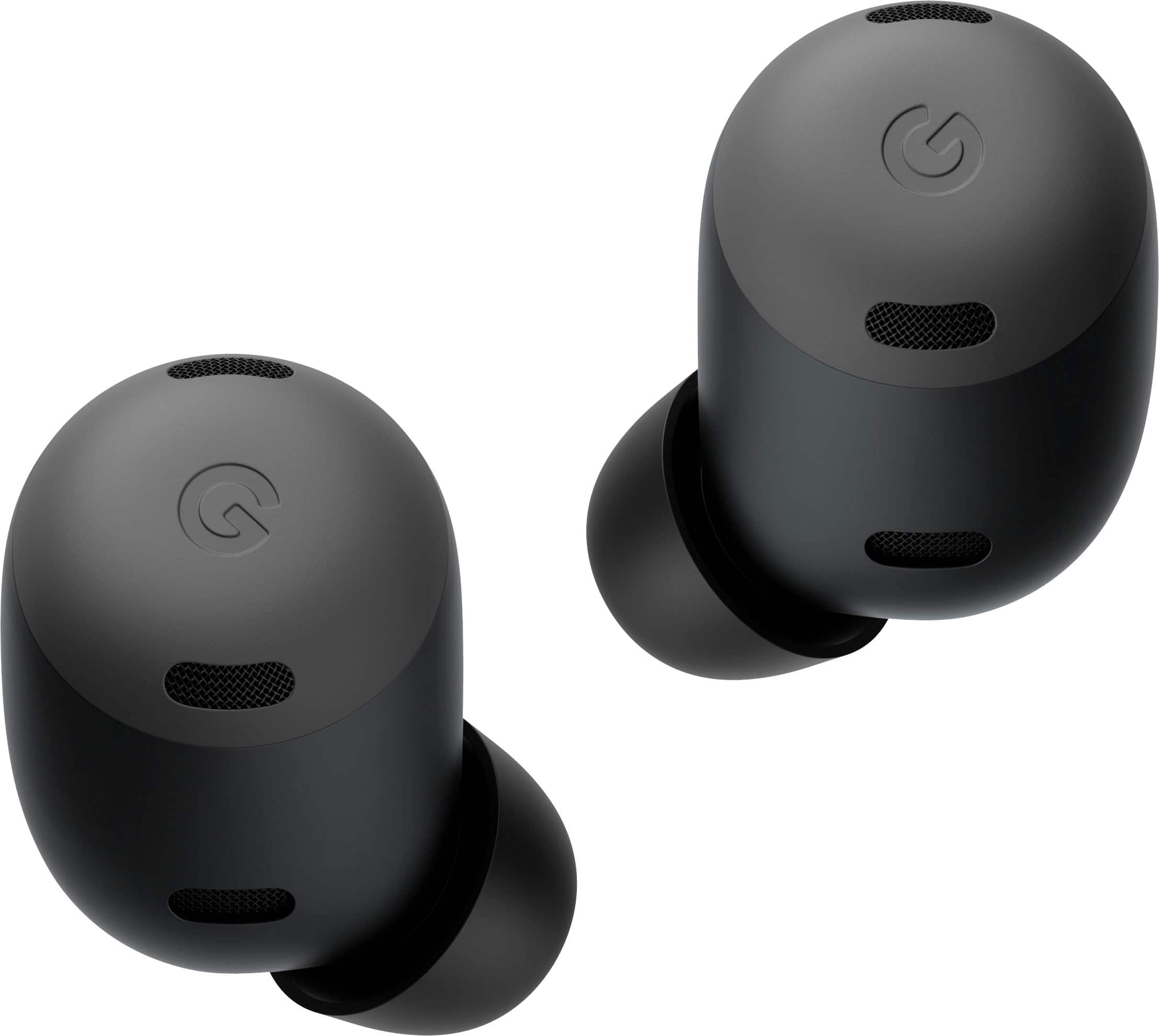 Left. Google - Pixel Buds Pro True Wireless Noise Cancelling Earbuds - Charcoal.