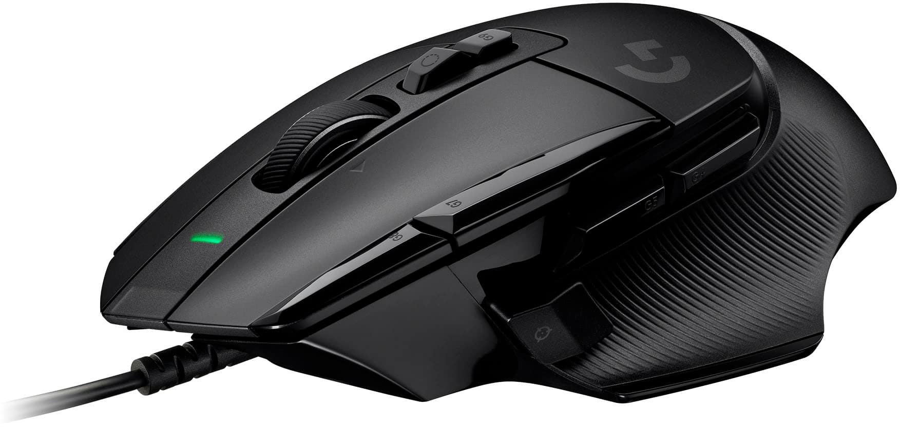 Front. Logitech - G502 X Wired USB Optical Gaming Mouse with HERO 25K Sensor - Black.