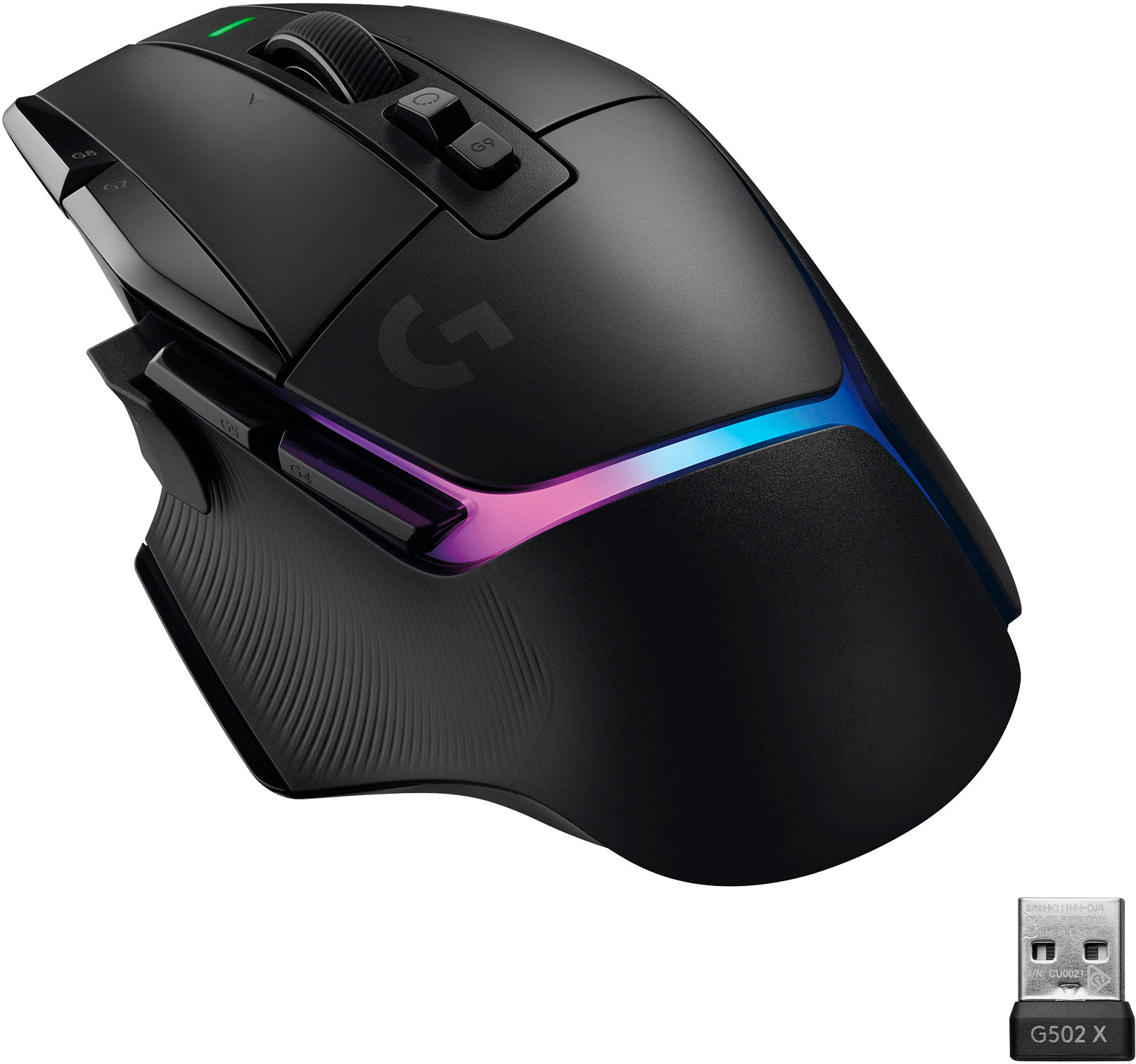 Logitech G502 X PLUS LIGHTSPEED Wireless Gaming Mouse with HERO 25K Sensor  Black 910-006160 - Best Buy