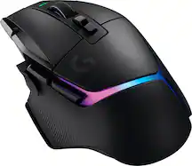 Logitech - G502 X PLUS LIGHTSPEED Wireless Gaming Mouse with HERO 25K Sensor - Black - Front_Zoom