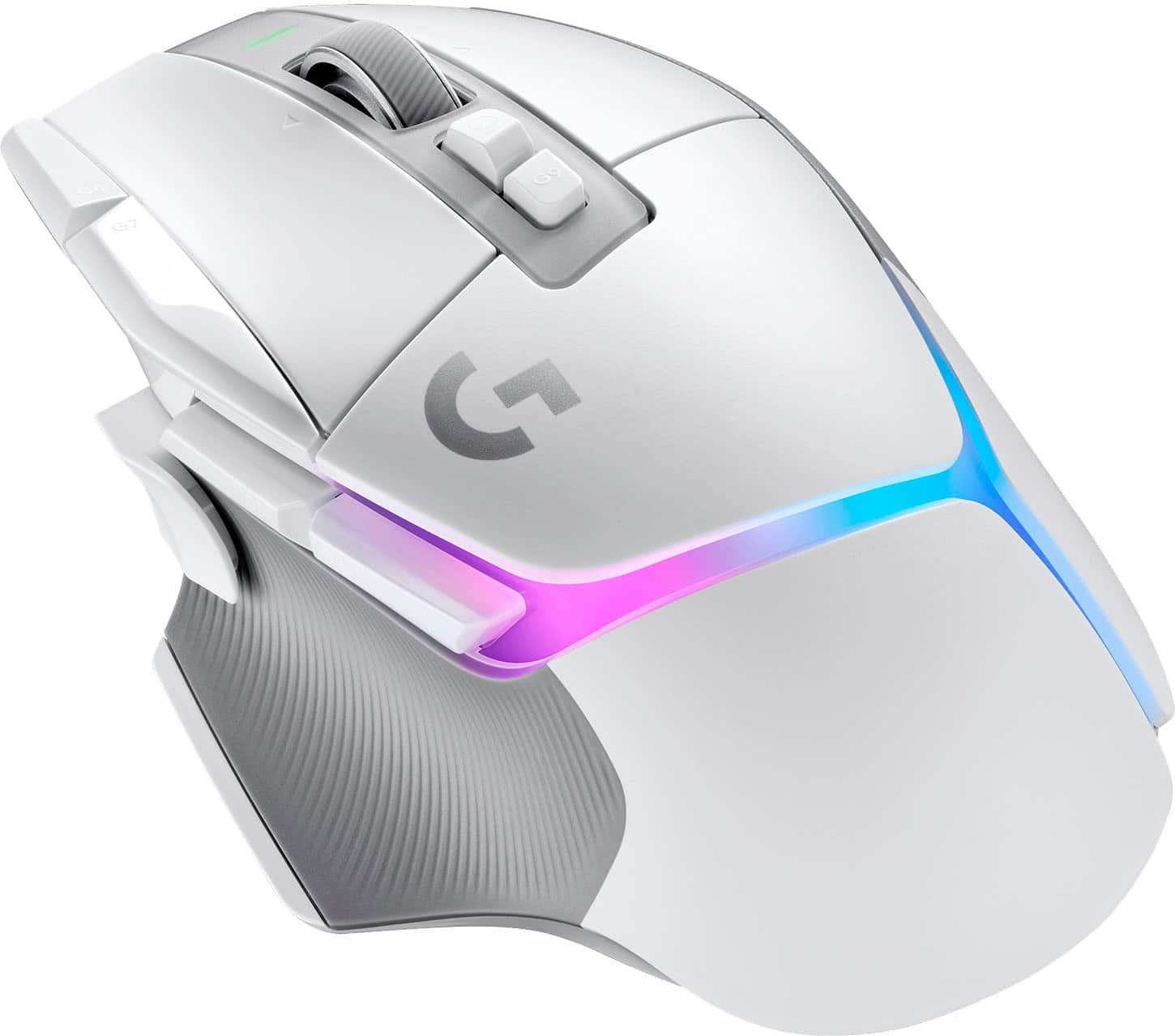 Logitech - G502 X PLUS LIGHTSPEED Wireless Optical Gaming Mouse with HERO 25K Sensor - Wireless - White - Front_Zoom