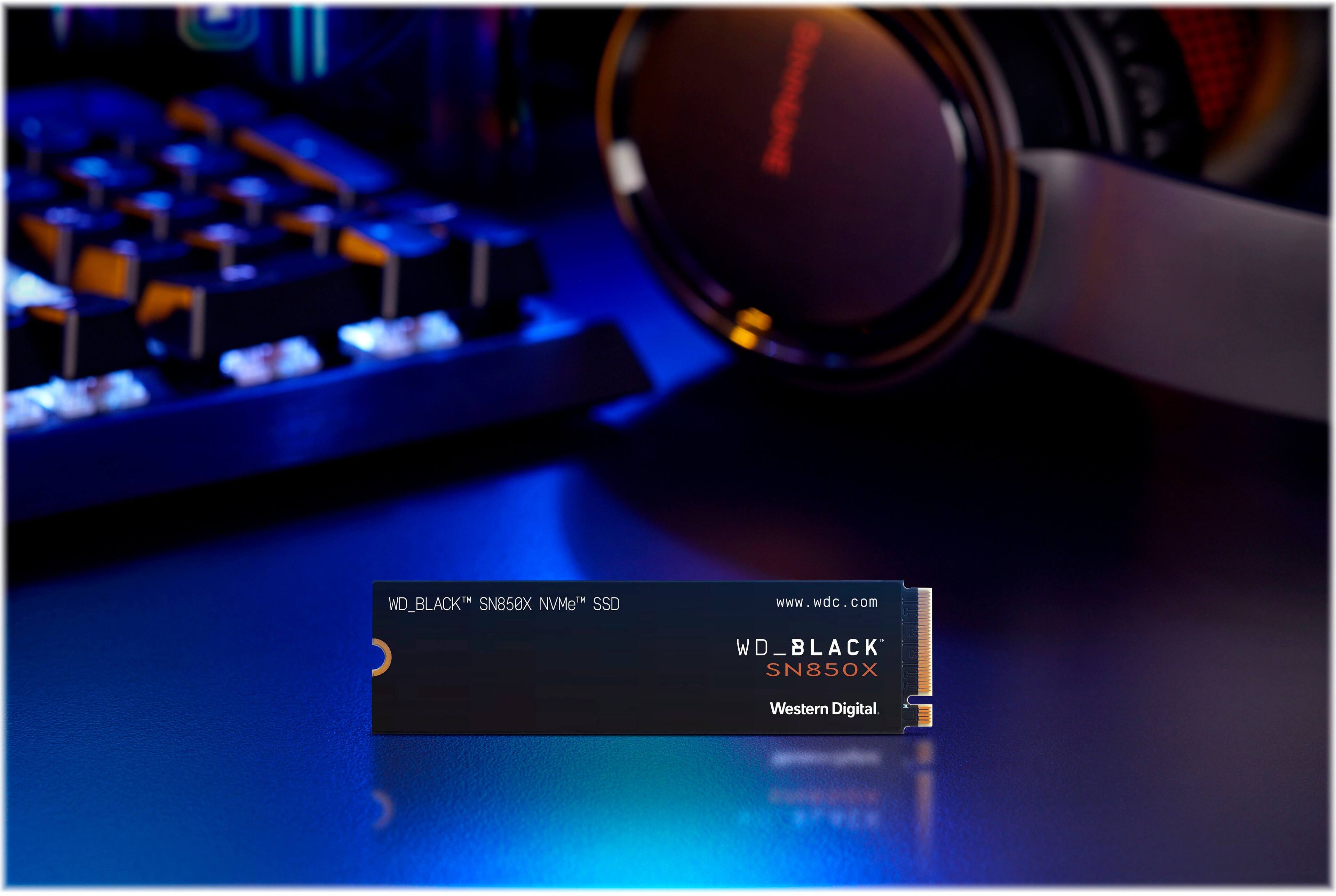 Alt View 16. WD - BLACK SN850X 4TB Internal SSD PCIe Gen 4 x4 NVMe - Black.