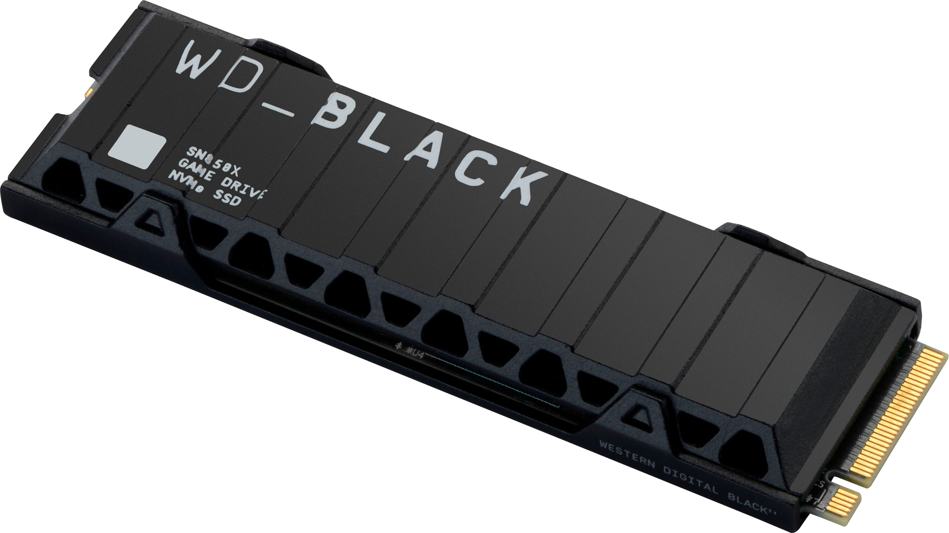Alt View 12. WD - SN850X 2TB Internal SSD PCIe Gen 4 x4 NVMe with Heatsink for PS5 and Desktops - Black.
