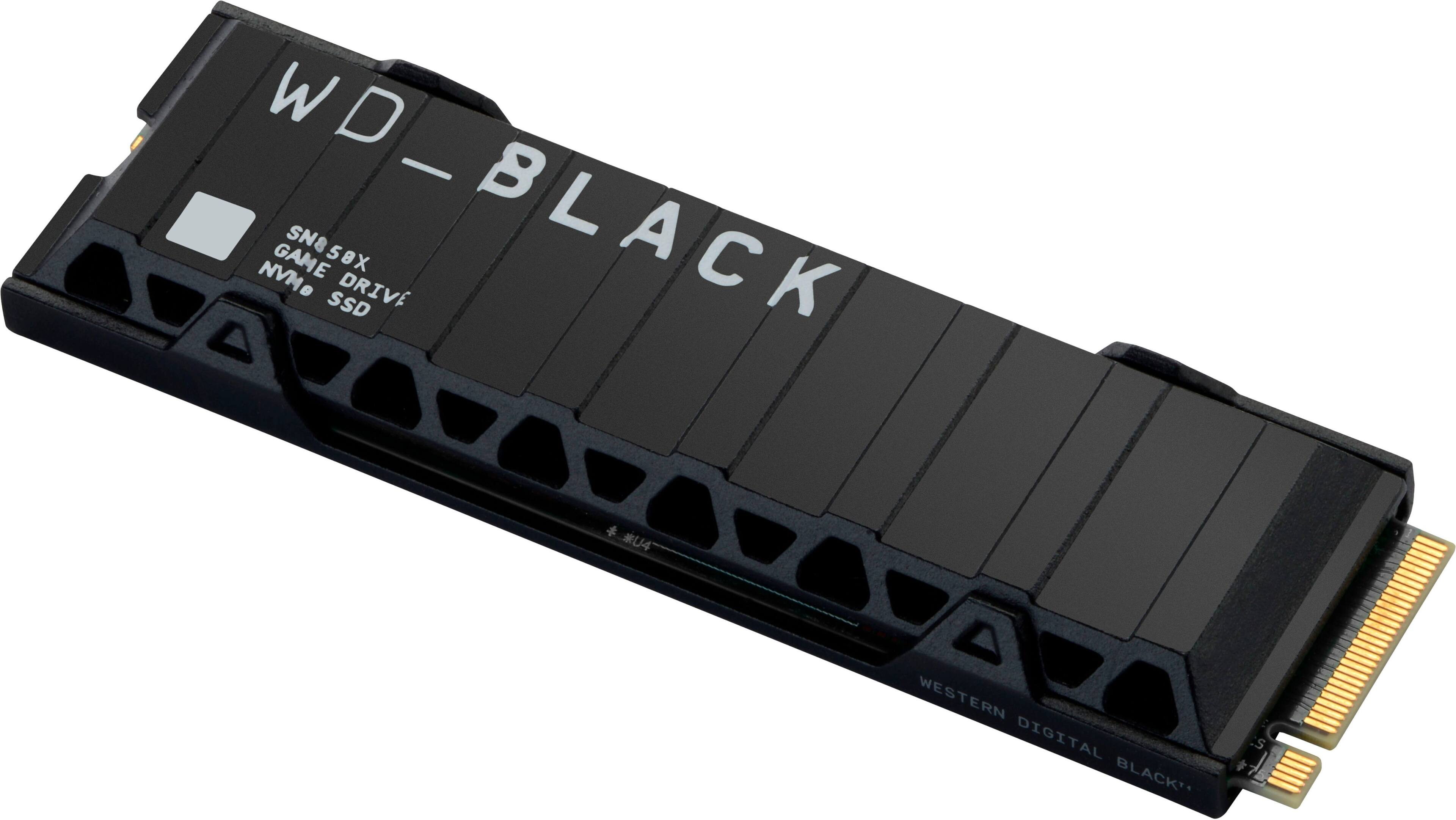 Alt View 12. WD - SN850X 1TB Internal SSD PCIe Gen 4 x4 NVMe with Heatsink for PS5 and Desktops - Black.
