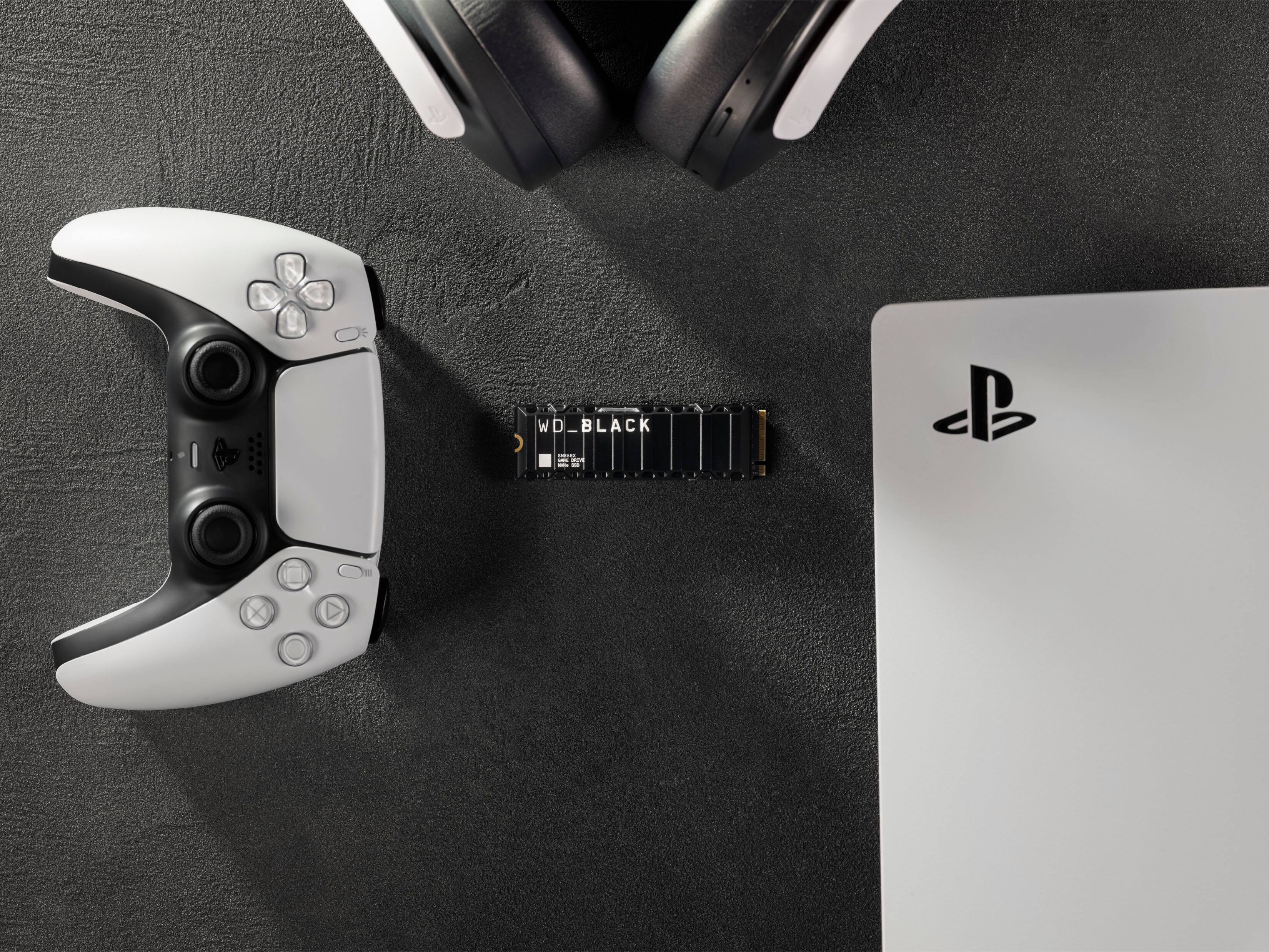 Alt View 17. WD - SN850X 1TB Internal SSD PCIe Gen 4 x4 NVMe with Heatsink for PS5 and Desktops - Black.