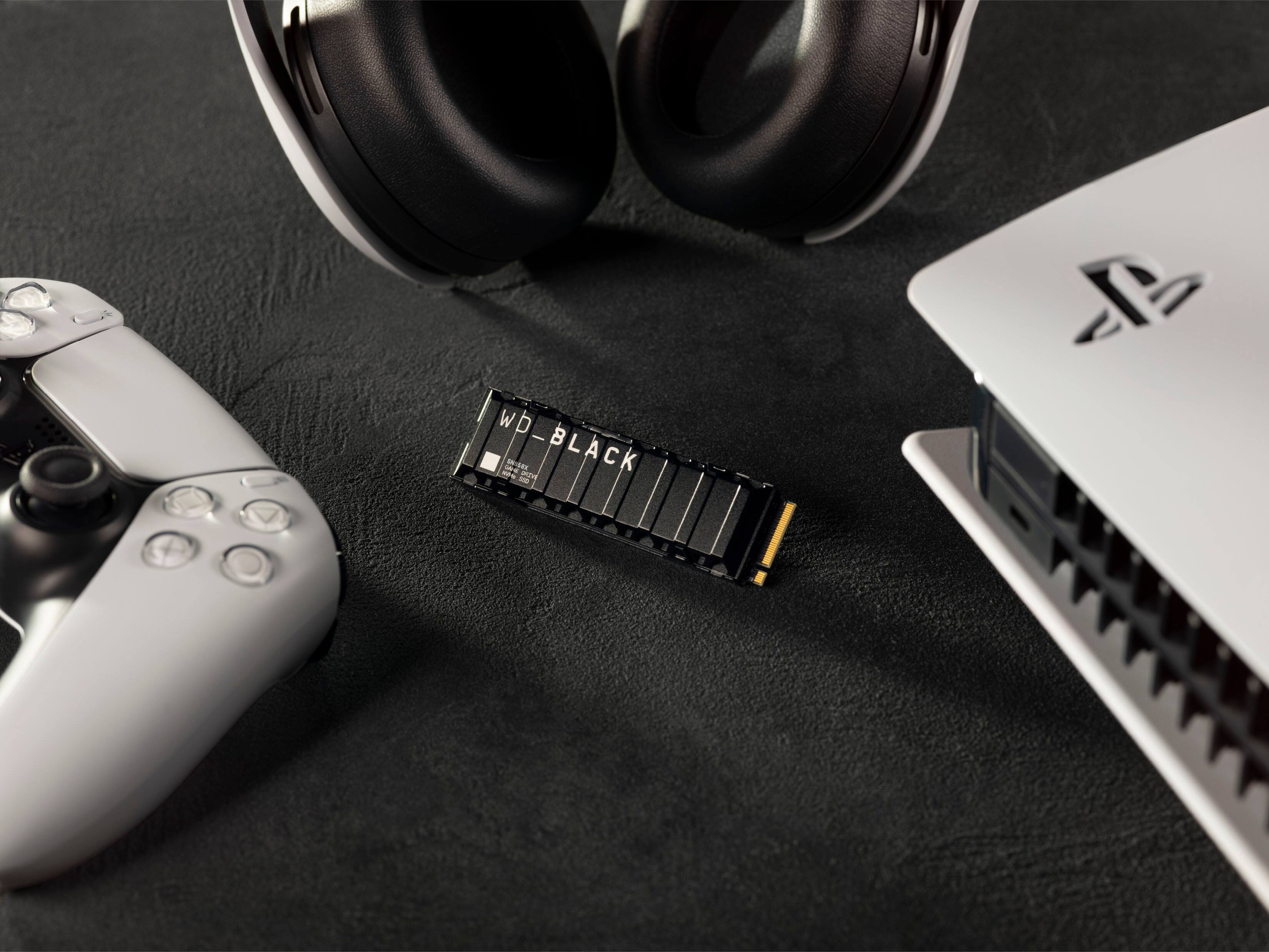 Alt View 19. WD - SN850X 1TB Internal SSD PCIe Gen 4 x4 NVMe with Heatsink for PS5 and Desktops - Black.