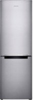Samsung - Geek Squad Certified Refurbished 11.3 Cu. Ft. Bottom-Freezer Counter-Depth Refrigerator - Stainless steel - Front_Zoom