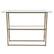 Alt View 11. Alamont Home - Mar Vista Collection Glass Console Table with Criss Cross Matte Frame - Clear/Matte Gold.