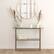 Alt View 12. Alamont Home - Mar Vista Collection Glass Console Table with Criss Cross Matte Frame - Clear/Matte Gold.