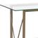 Alt View 15. Alamont Home - Mar Vista Collection Glass Console Table with Criss Cross Matte Frame - Clear/Matte Gold.