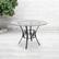 Alt View 12. Alamont Home - Carlisle 45'' Round Glass Dining Table with Crescent Style Metal Frame - Clear Top/Black Frame.
