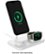 Alt View Zoom 1. Best Buy essentials™ - 3-in-1 7.5W Magnetic Wireless Charger with Apple Watch Charger Holder for iPhone + Apple Watch + AirPods - White.
