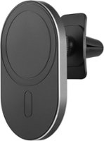 Best Buy essentials™ - Magnetic Car Vent Mount for iPhone 15/14/13/12 series - Black - Front_Zoom