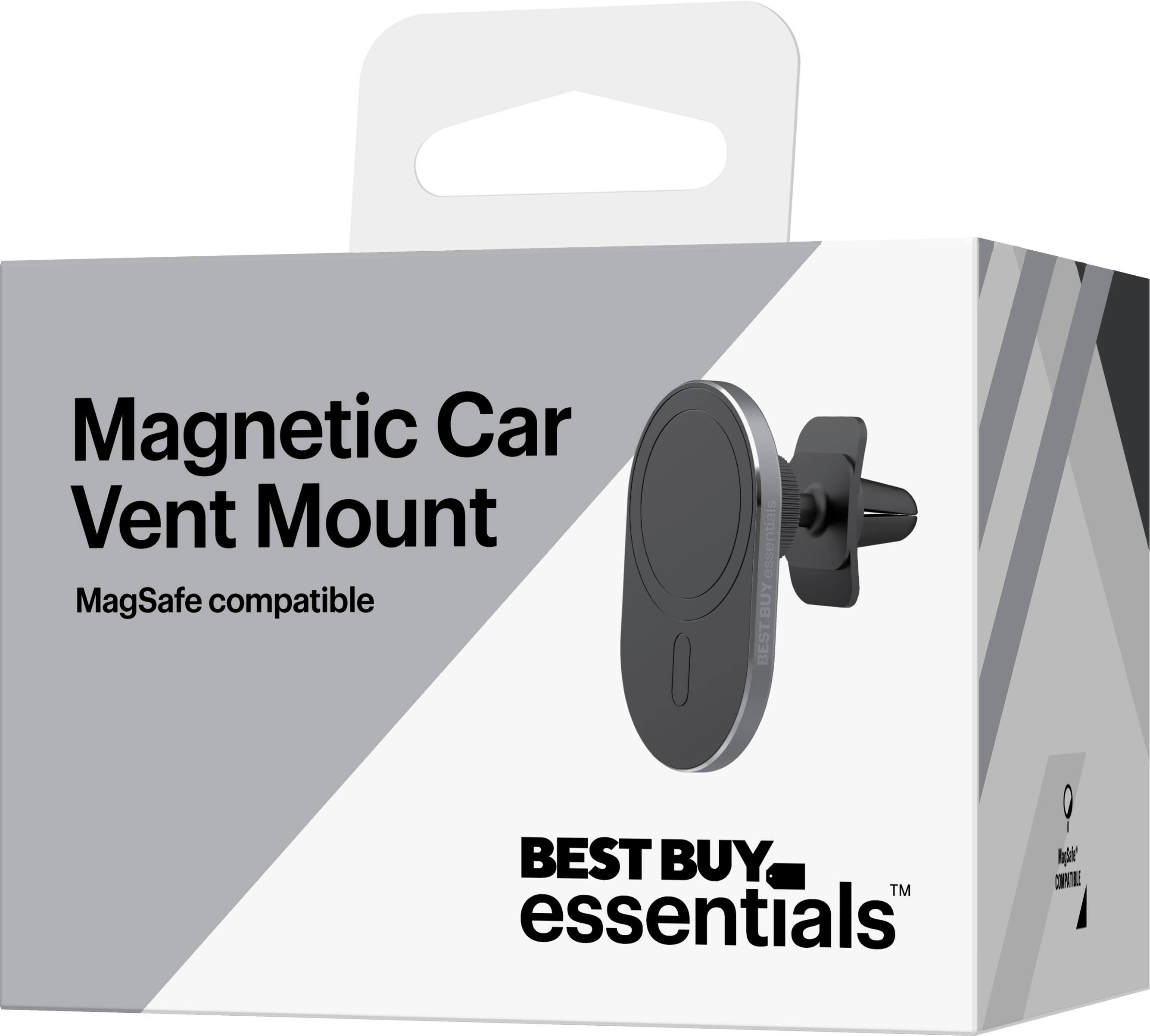 Alt View 12. Best Buy essentials™ - Magnetic Car Vent Mount for iPhone 15/14/13/12 series - Black.