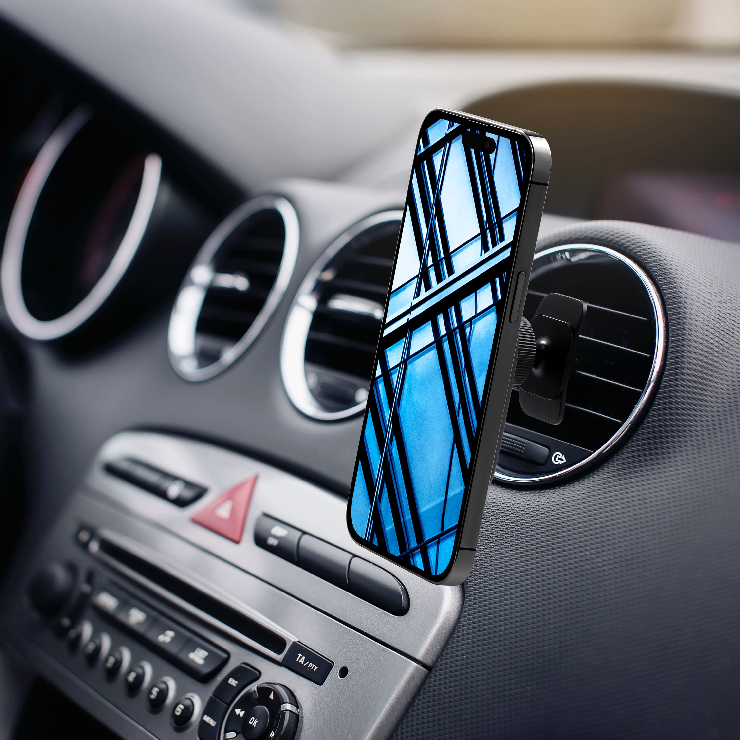 Alt View 18. Best Buy essentials™ - Magnetic Car Vent Mount for iPhone 15/14/13/12 series - Black.