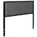 Front. Alamont Home - Melbourne Metal Upholstered Headboard - Modern Headboard - Dark Gray.