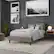 Alt View 16. Alamont Home - Melbourne Metal Upholstered Headboard - Modern Headboard - Dark Gray.