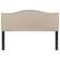 Alt View 12. Alamont Home - Lexington Arched Upholstered Headboard with Accent Nail Trim - Beige.