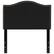 Alt View 12. Alamont Home - Lexington Arched Upholstered Headboard with Accent Nail Trim - Black.