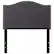 Alt View 12. Alamont Home - Lexington Arched Upholstered Headboard with Accent Nail Trim - Dark Gray.