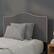 Alt View 13. Alamont Home - Lexington Arched Upholstered Headboard with Accent Nail Trim - Dark Gray.