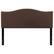 Alt View 12. Alamont Home - Lexington Arched Upholstered Headboard with Accent Nail Trim - Dark Brown.